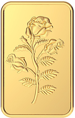 MALABAR GOLD DIAMONDS Rose Impression 24 9999 K 2 g Yellow Gold Bar