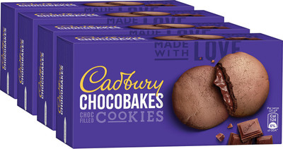 Cadbury Chocobakes Choc Filled Cookies Biscuit(4 x 150 g)