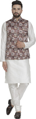 B BEN Men Kurta Pyjama Ethnic Jacket Set