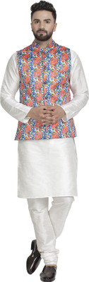 B BEN Men Kurta Pyjama Ethnic Jacket Set