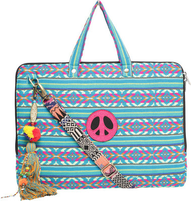 The House of Tara 15.6 inch inch Laptop Messenger Bag(Multicolor, Blue)