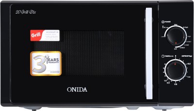ONIDA 20 L Grill Microwave Oven (MO20GMP12B, Black)