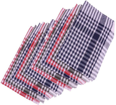 Ninki Fresh Plain & Useful Multicolor Cloth Napkins(12 Sheets)