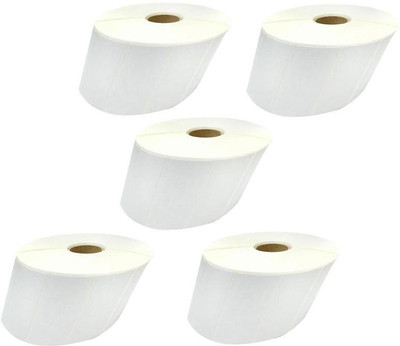 youtech Labels In Roll, Permanent Self Adhesive Paper Label(White)