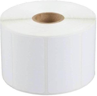 youtech Barcode Label Self-adhesive Paper Label (White) 1ROLL 1000 LABELS set of 1 Roll Labels In Roll, Permanent Self Adhesive Paper Label(White)