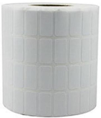 youtech 25MMX14MM (1 inch X0.55 inch) Barcode Label Self-adhesive Paper Label (White) 1ROLL 8000 LABELS set of 1 Roll Permanent Self Adhesive Paper Label(White)