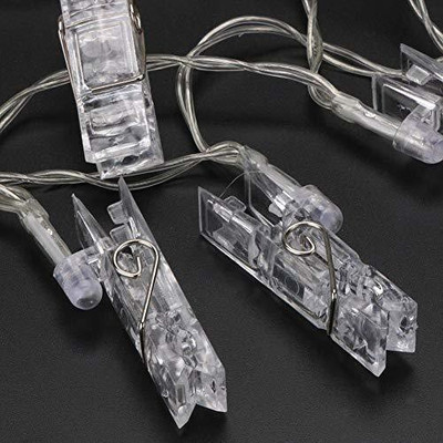 Toyvala 20 LEDs 3.07 m Yellow Steady Clip Rice Lights(Pack of 1)