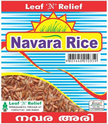 Leaf N Relief Navara RIce - Red Rice - 500 gm x 2 Nos Red Navara Rice(1 kg)