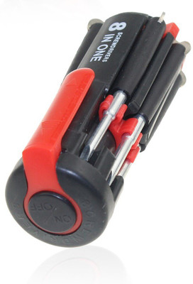 Aryshaa Advanced 8 in 1 Multi Screwdriver with LED Portable Torch Combination Screwdriver Set(Pack of 1)