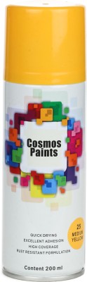 Cosmos Paints Medium Yellow Spray Paint 200 ml(Pack of 1)
