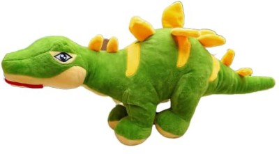 Babyjoys Soft Cartoon Cuddly Large Green Dinosaur Dragon Plush Toy for Kids  - 53 cm(Green)