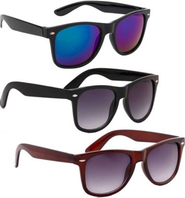 Whay Wayfarer Sunglasses(For Men & Women, Multicolor)