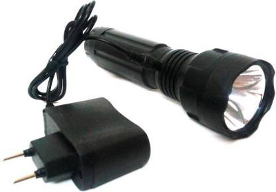 AKR JY super JY-1702 Torch (Black : Rechargeable) Torch(Black, 20 cm, Rechargeable)