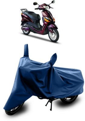 SnehaSales Waterproof Two Wheeler Cover for Hero(Electric Optima, Blue)