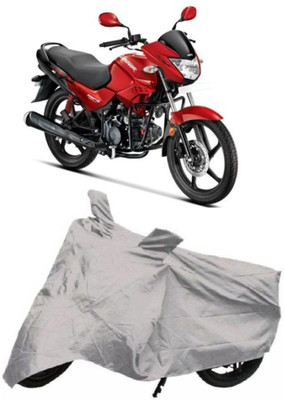 DgTrendz Two Wheeler Cover for Hero(Glamour, Silver)