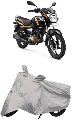 DgTrendz Two Wheeler Cover for TVS(Victor New, Silver)