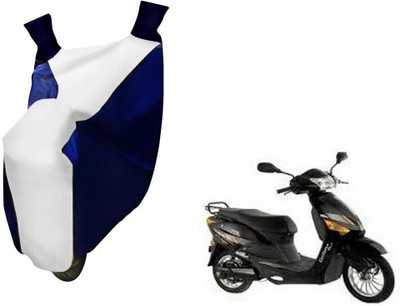 WolkomHome Two Wheeler Cover for Hero(Electric, Blue, White)