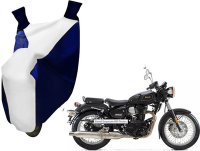 WolkomHome Two Wheeler Cover for DSK Benelli(Blue, White)
