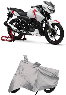 DgTrendz Two Wheeler Cover for TVS(Apache, Silver)