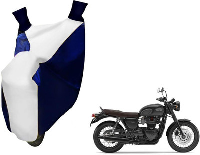 WolkomHome Two Wheeler Cover for Triumph(Blue, White)