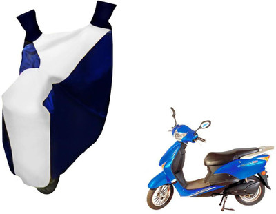 WolkomHome Two Wheeler Cover for Avon(E Scoot, Blue, White)