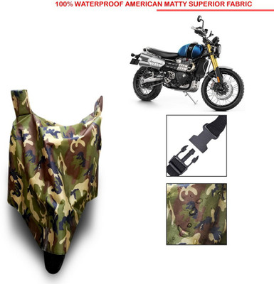 MSR STORE Waterproof Two Wheeler Cover for Triumph(Blue)