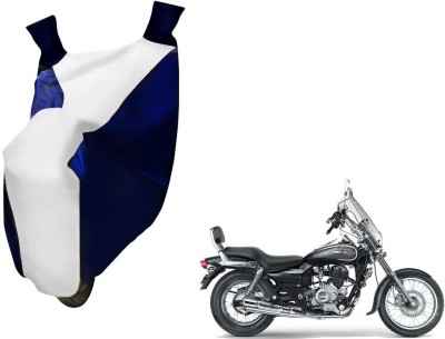 WolkomHome Two Wheeler Cover for Bajaj(Avenger, Blue, White)