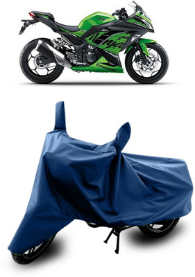 SnehaSales Waterproof Two Wheeler Cover for Kawasaki(Blue)