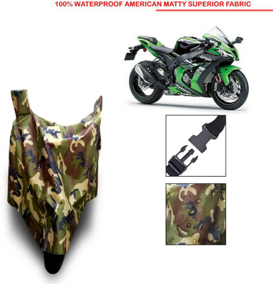 MSR STORE Waterproof Two Wheeler Cover for Kawasaki(Blue)