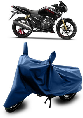 MSR STORE Waterproof Two Wheeler Cover for TVS(Apache RTR 180, Blue)