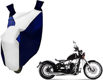 WolkomHome Two Wheeler Cover for Universal For Bike(Blue, White)