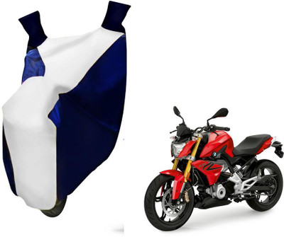 WolkomHome Two Wheeler Cover for BMW(Blue, White)