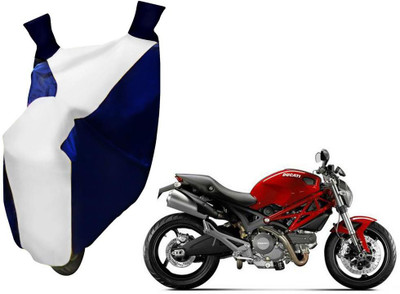 WolkomHome Two Wheeler Cover for Ducati(Monster 796 S2R, Blue, White)