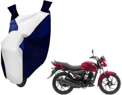 WolkomHome Two Wheeler Cover for Suzuki(Sling Shot Plus, Blue, White)