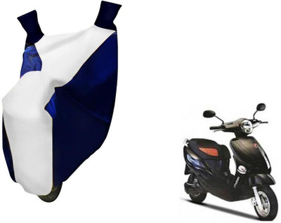 WolkomHome Two Wheeler Cover for Hero(Electric, Blue, White)