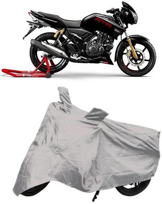 DgTrendz Two Wheeler Cover for TVS(Apache RTR 180, Silver)