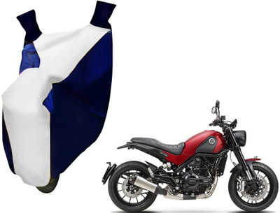 WolkomHome Two Wheeler Cover for DSK Benelli(Blue, White)