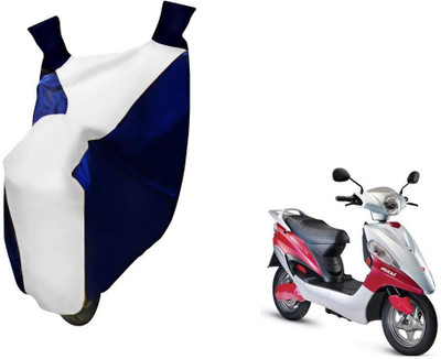 WolkomHome Two Wheeler Cover for Hero(Electric, Blue, White)