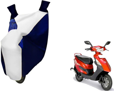 WolkomHome Two Wheeler Cover for Bajaj(Blue, White)