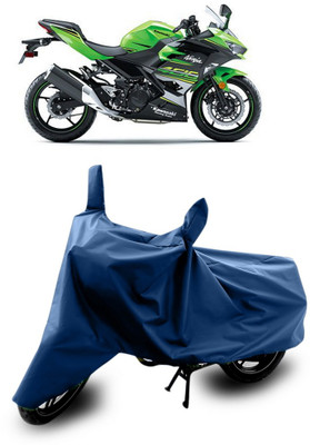 SnehaSales Waterproof Two Wheeler Cover for Kawasaki(Ninja, Blue)