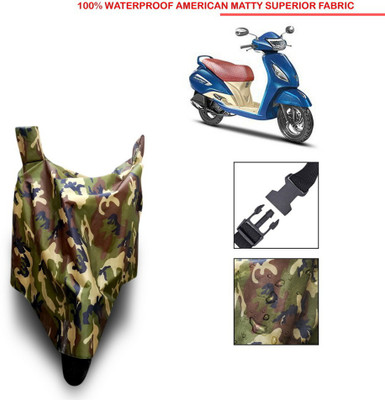 MSR STORE Waterproof Two Wheeler Cover for TVS(Blue)