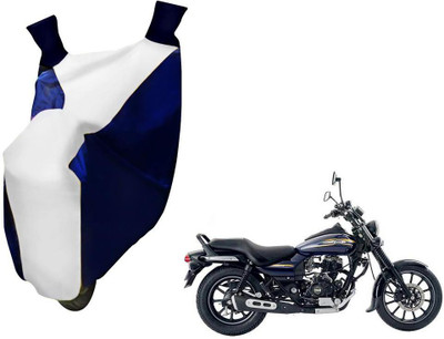 WolkomHome Two Wheeler Cover for Bajaj(Avenger, Blue, White)