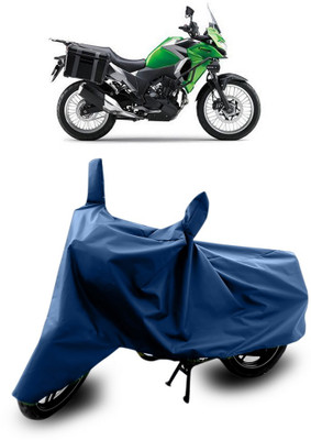 SnehaSales Waterproof Two Wheeler Cover for Kawasaki(Blue)