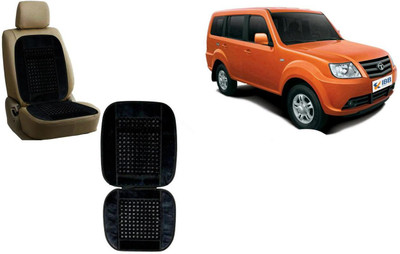 Auto Kite Wooden Bead, Velvet Seating Pad For  Tata Grand Dicor(Car, Home and Office Black)