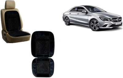 Auto Kite Wooden Bead, Velvet Seating Pad For  Mercedes Benz CLA-Class(Car, Home and Office Black)