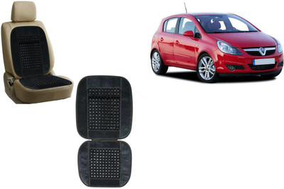 Auto Kite Wooden Bead, Velvet Seating Pad For  Opel Corsa(Car, Home and Office Black)