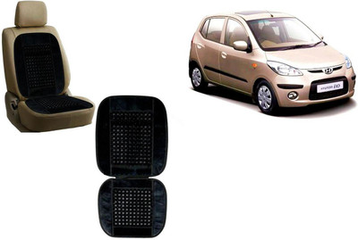 Auto Kite Wooden Bead, Velvet Seating Pad For  Hyundai i10 Active(Car, Home and Office Black)