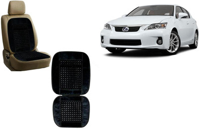 Auto Kite Wooden Bead, Velvet Seating Pad For  Lexus CT(Car, Home and Office Black)