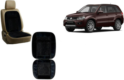 Auto Kite Wooden Bead, Velvet Seating Pad For  Maruti Suzuki Vitara(Car, Home and Office Black)