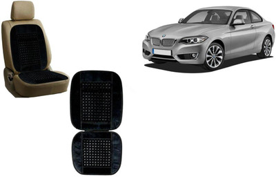 Auto Kite Wooden Bead, Velvet Seating Pad For  BMW 2 Series(Car, Home and Office Black)